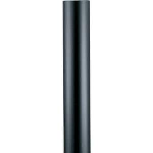 Outdoor 7 Foot Matte Black Aluminum Post for use with Outdoor Lanterns