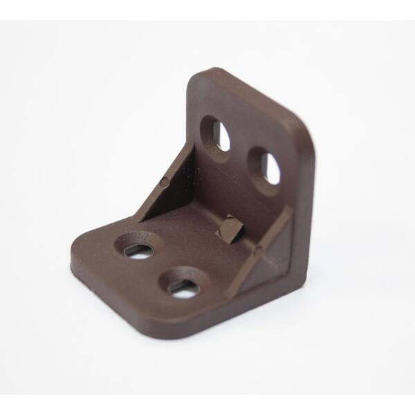 DOUBLE PLASTIC CORNER CONNECTING SHELVING CABINET SUPPORT BRACKET WITH COVER