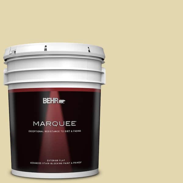 BEHR MARQUEE 5 gal. #M310-3 Champagne Cocktail Flat Exterior Paint & Primer