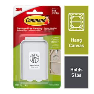 Command PH206-14NA Picture hanger strip pack, Holds 16 lbs White Large, 14  Pairs : : DIY & Tools