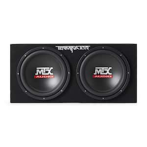 TNP212D2 12 in. 1200-Watt Dual Loaded Car Subwoofer Audio with Sub Box and Amplifier