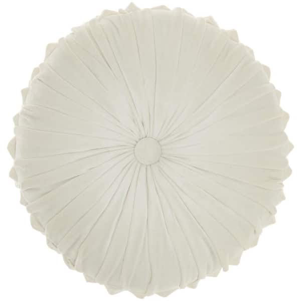 Mina Victory Sofia Ivory 16 in. x 16 in. Throw Pillow