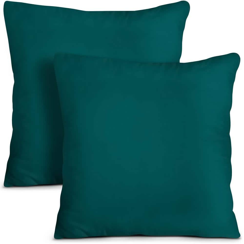 16 x 16 Outdoor Couch Cushion Insert, Throw Pillows DarkTeal Cushion for Indoor/Outdoor Decorative Pillows-(Pack of 2) price history on PriceWatchPro