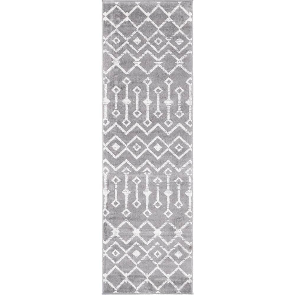 Moroccan Trellis Dark Gray 2 ft. x 6 ft. 7 in. Runner Rug price history on PriceWatchPro