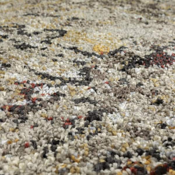 8 X 11 Brown Geometric Runner Rug