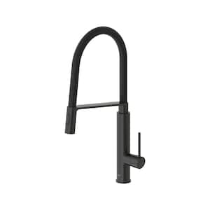Concetto Single Handle Pull-Down Sprayer Kitchen Faucet in Matte Black
