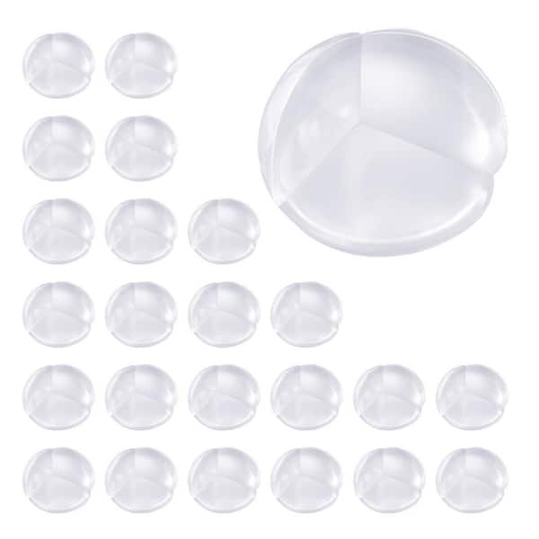 Corner Protectors Baby Proofing 24-Pack Clear and Transparent Table Corner Guards Covers for Baby Safety 1.34 in. Depth