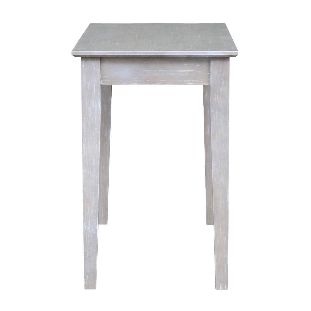 Gray Wood Desk with Drawer and Chair Set