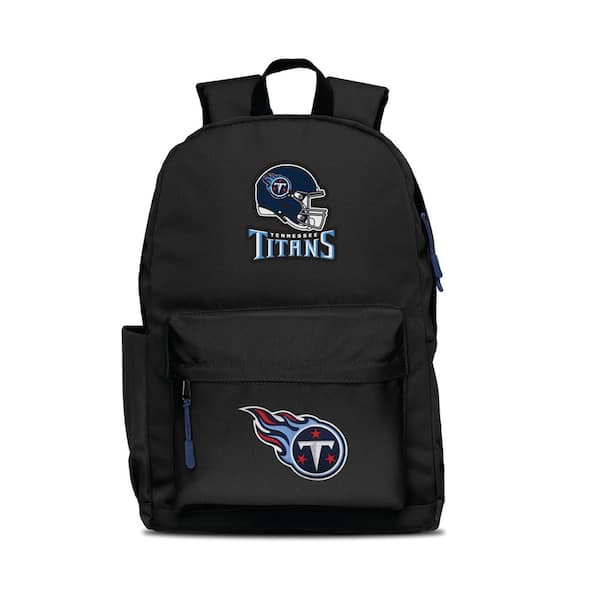 Tennessee Titans 2-Logo 17 in. Black Campus Laptop Backpack