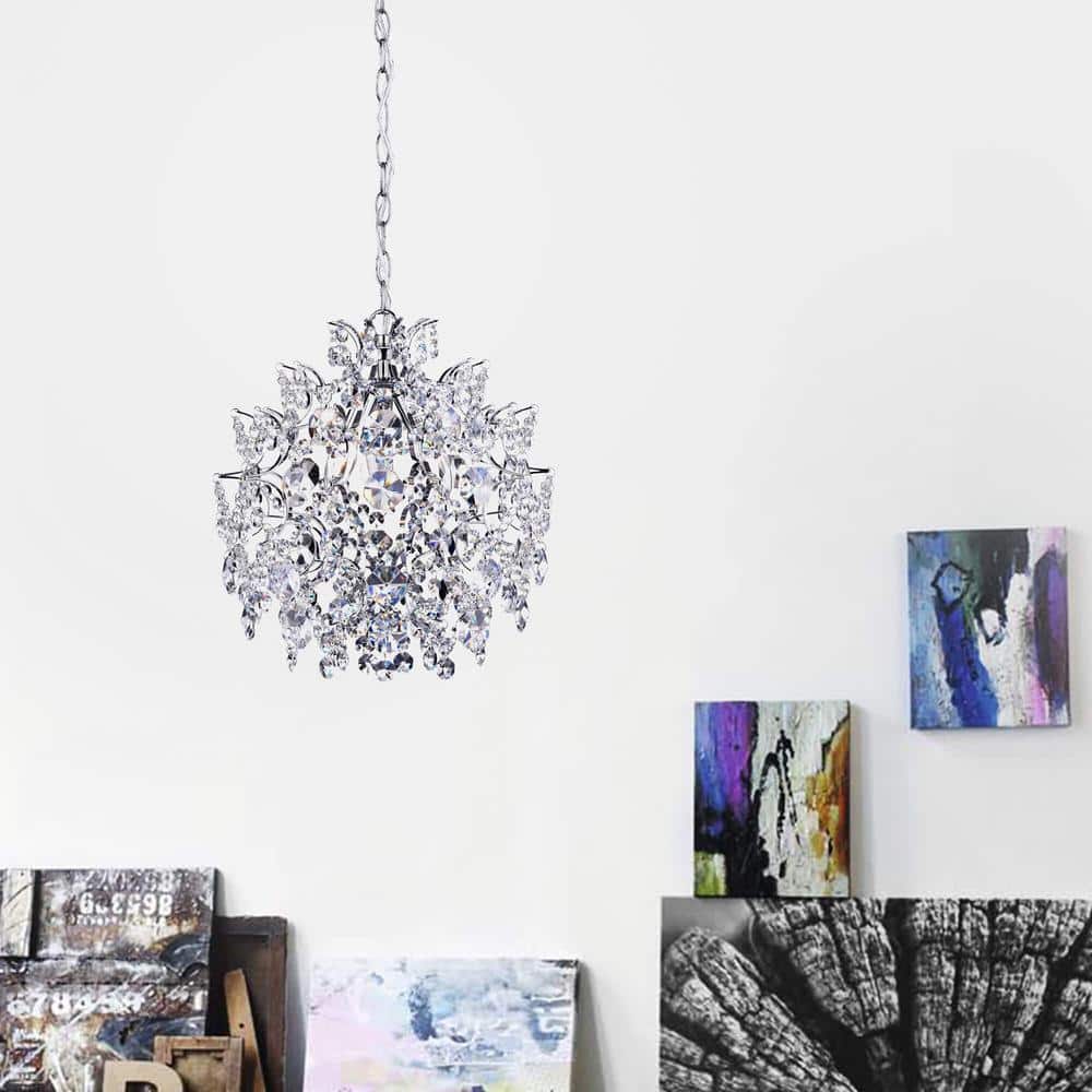 Silvia 16 in. W 3Light Chrome Crystal Chandelier price history on PriceWatchPro