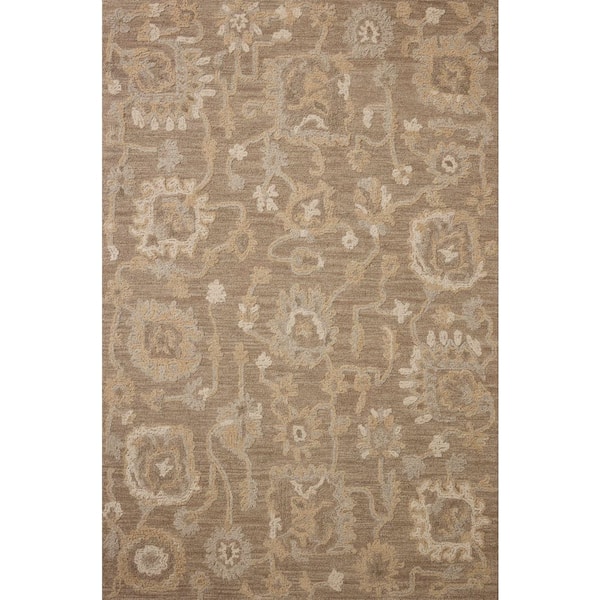 Loloi Chris Love Julia Dorothea Bark/Stone 5 ft. x 7 ft. 6 in