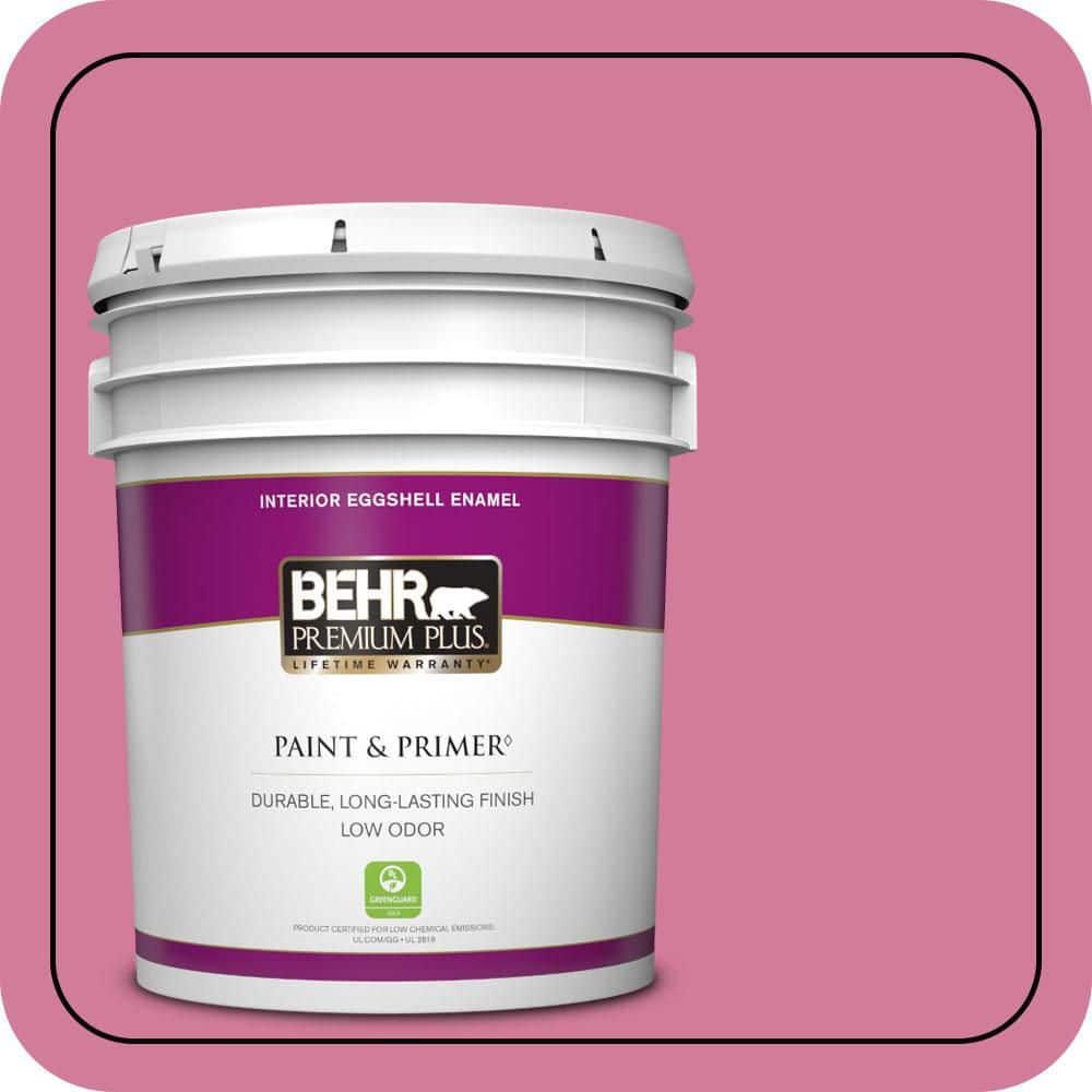 5 gal. #P130-5 Little Bow Pink Eggshell Enamel Low Odor Interior Paint & Primer price history on PriceWatchPro