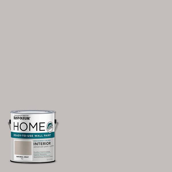 Rust-Oleum Home 1 gal. Natural Gray Flat Interior Wall Paint