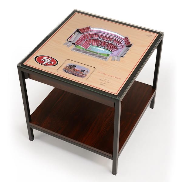 NFL San Francisco 49ers 25-Layer StadiumViews Lighted End Table - Levi's Stadium