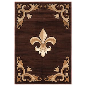 Bristol Barnsley Brown 5 ft. 3 in. x 7 ft. 6 in. Area Rug