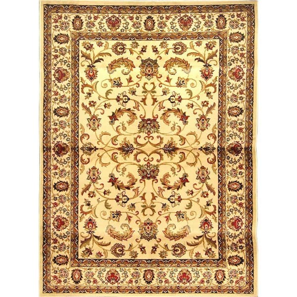 Home Dynamix Royalty Ivory/Beige 4 ft. x 6 ft. Indoor Runner Rug