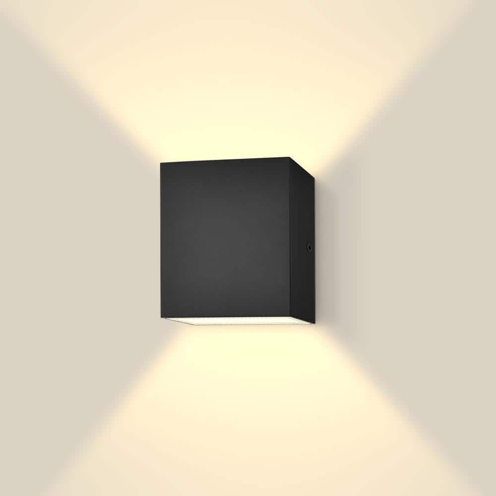 4.72 in. Black LED Up and Down Vanity Light 5 Color Options 15-Watt, 1000 Lumens, ETL Listed, IP65 Waterproof (1-Pack) price history on PriceWatchPro