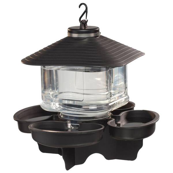 First Nature Clear Lantern Bird Bath and Waterer