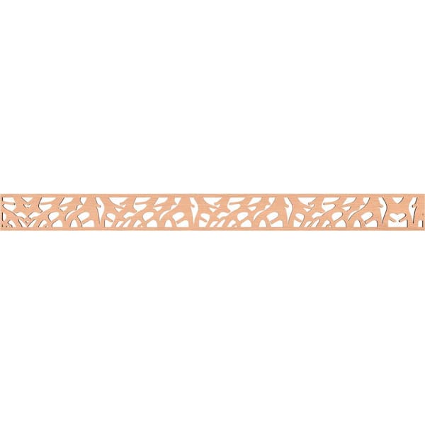 Ekena Millwork Manton Fretwork 0.25 in. D x 46.375 in. W x 4 in. L Alder Wood Panel Moulding