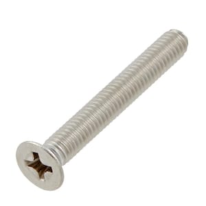 M4-0.7x30mm Stainless Steel Flat Head Phillips Drive Machine Screw 2-Pieces
