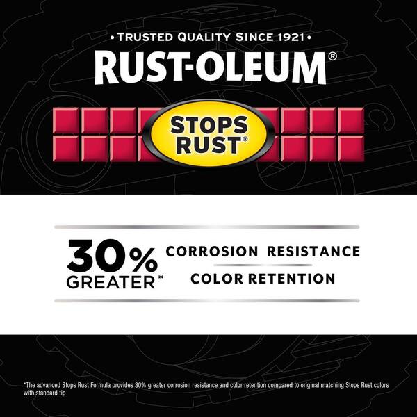 Rust-Oleum 376902-6PK Stops Rust Custom Spray 5-in-1 Spray Paint, 12 oz, Gloss Dark Hunter Green, 6 Pack
