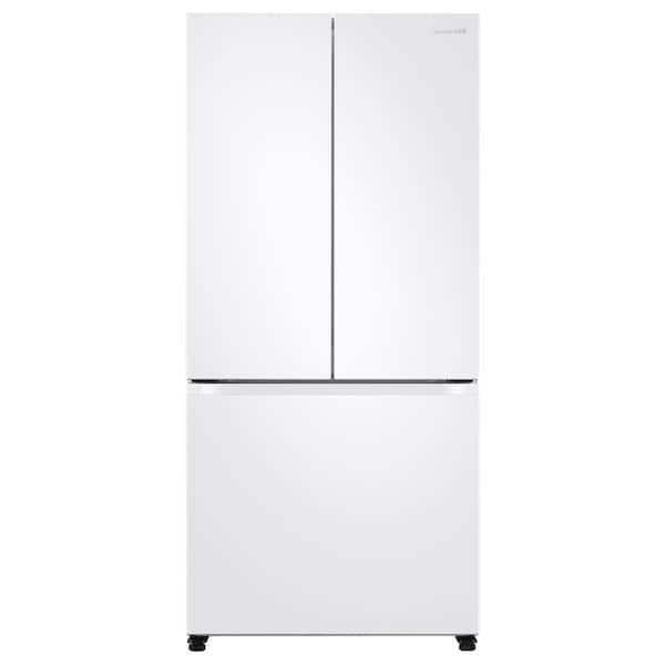 Samsung 17.5 cu. ft. 3-Door French Door Smart Refrigerator in White, Counter Depth