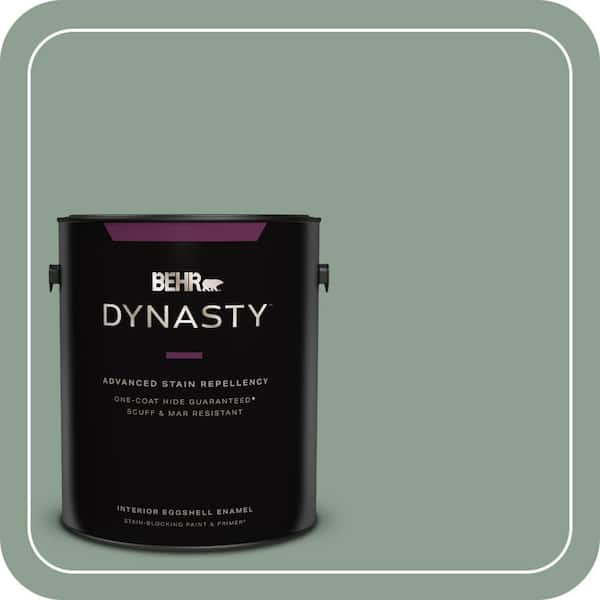 BEHR DYNASTY 1 gal. #ECC-52-3 Hillside View Eggshell Enamel Interior Stain-Blocking Paint and Primer