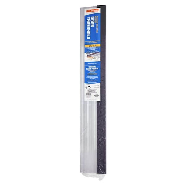 Frost King 5-5/8 in. x 3 ft. Silver& Brown Fixed Sill Threshold