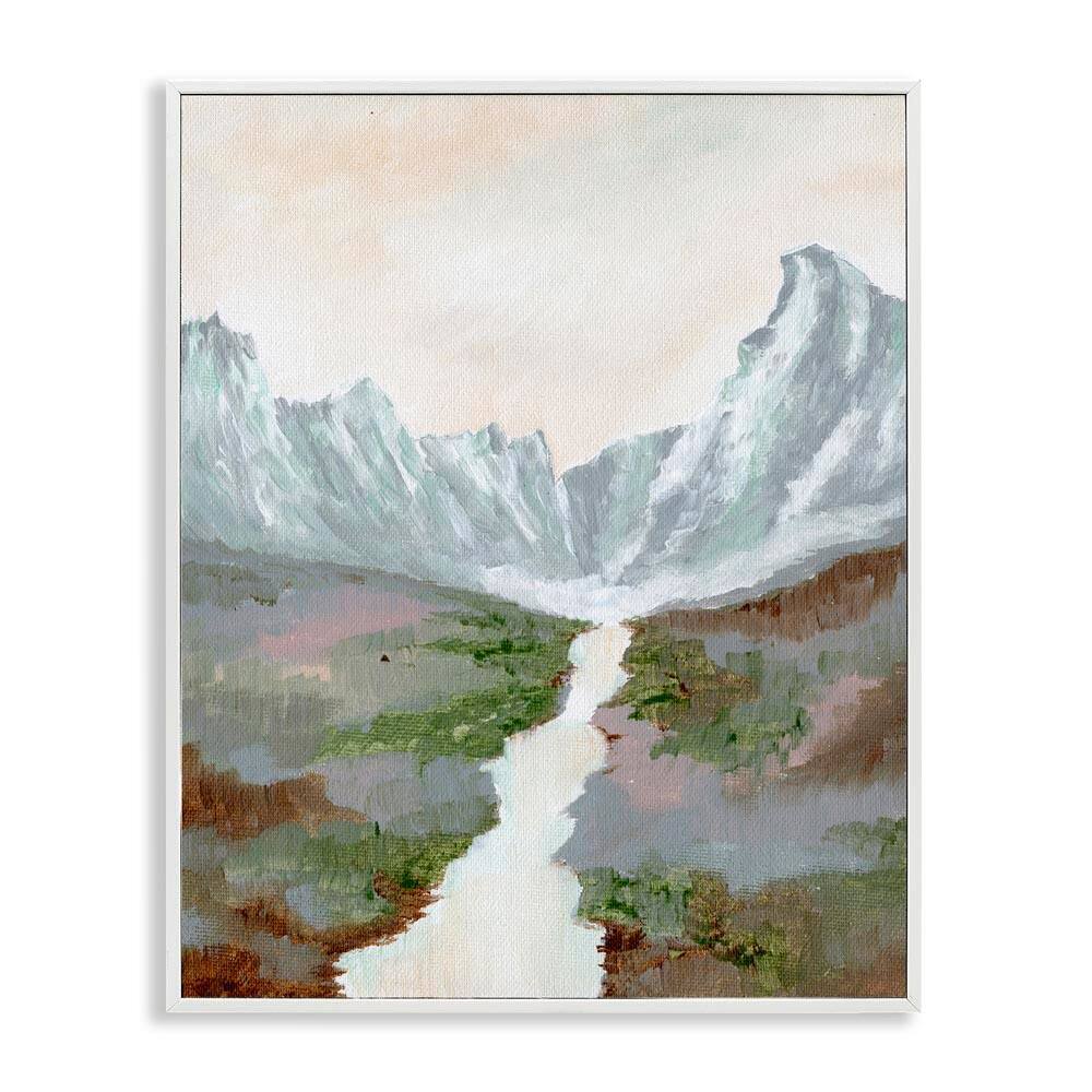 Scenic Valley River by Nikita Jariwala White Framed Nature Giclee Art Print 20 in. x 16 in. price history on PriceWatchPro