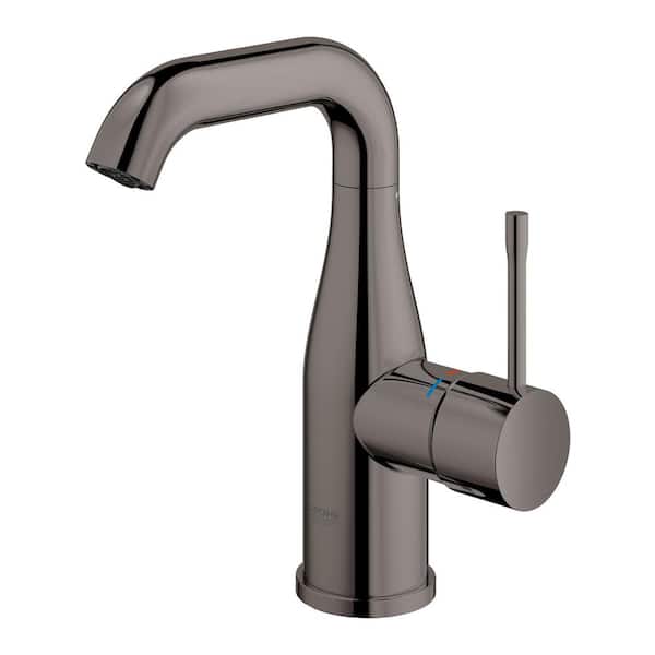fluweel Immoraliteit Draak GROHE Essence M-Size Single Hole Single-Handle Bathroom Faucet with  Temperature Limiter in Hard Graphite 23485A0A - The Home Depot