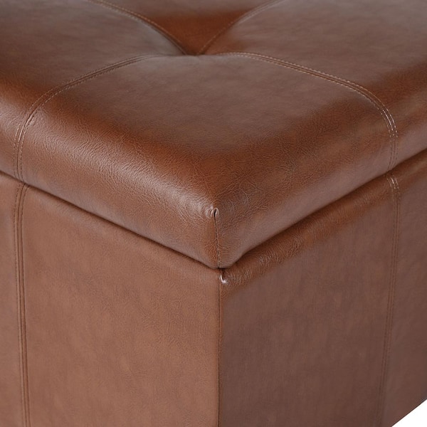 CHRISTOPHER KNIGHT HOME Richmond Brown+Brown Leather Storage
