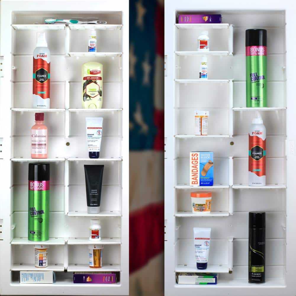 Zaca 16" x 36" Recessed Medicine Cabinet with Adjustable Shelves