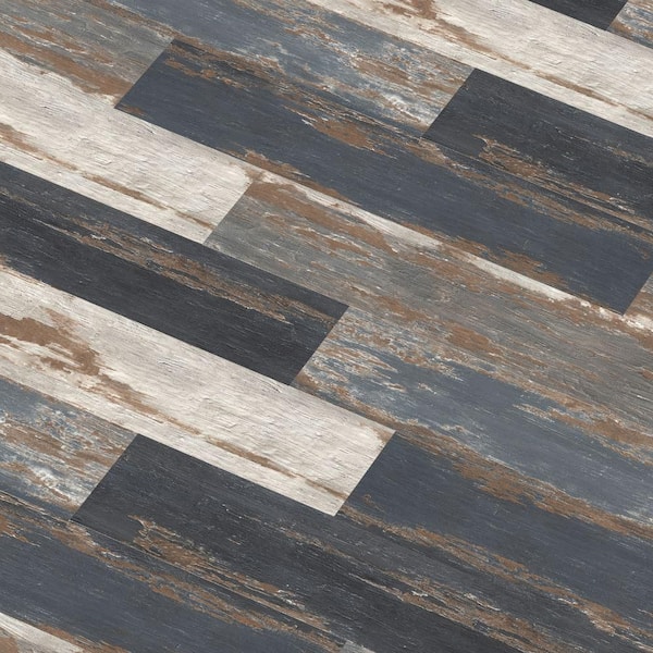 Hydrostop Old Navy Ocean 6.5 mm-22 MIL x 9 in. W x 60 in. L Waterproof Click Luxury Vinyl Flooring (22.44 sq. ft./case)