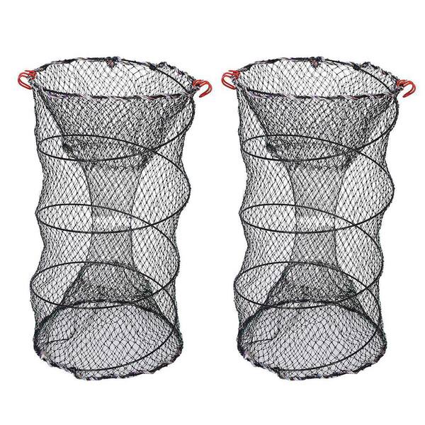 Fishing Net Foldable Fishing Net Crab Shrimp Trap Cage Outdoor Fish Catcher  Network Mesh Portable Easy Fishing Carrying Fish Landing Net