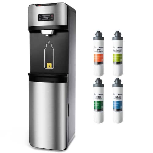 Bottleless Water Cooler Dispenser, Self Cleaning, Stainless Steel