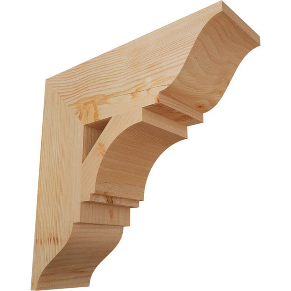 Ekena Millwork 5.5 in. x 18 in. x 18 in. Douglas Fir Imperial Traditional Smooth Bracket