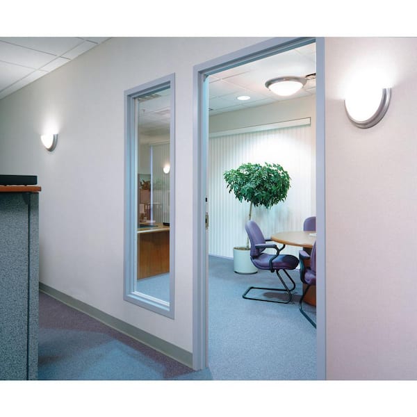Eclipse 3-Light Brushed Nickel Semi-Flush Mount