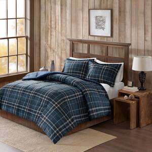 Flint 2-Piece Navy Twin CozySpun Down Alternative Comforter Mini Set