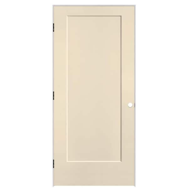 Masonite 36 in. x 80 in. 1-Panel Lincoln Park Right-Hand Solid Core Golden Hay Molded Composite Single Prehung Interior Door