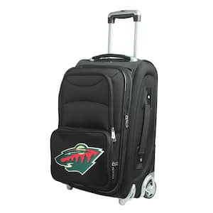 NHL Minnesota Wild 21 in. Black Carry-On Rolling Softside Suitcase