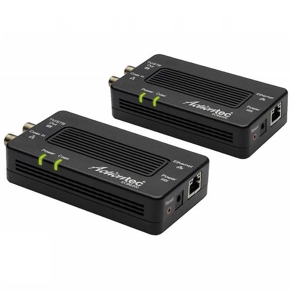 Actiontec 2.0 MoCA Network Adapter, Black (2-Pack)