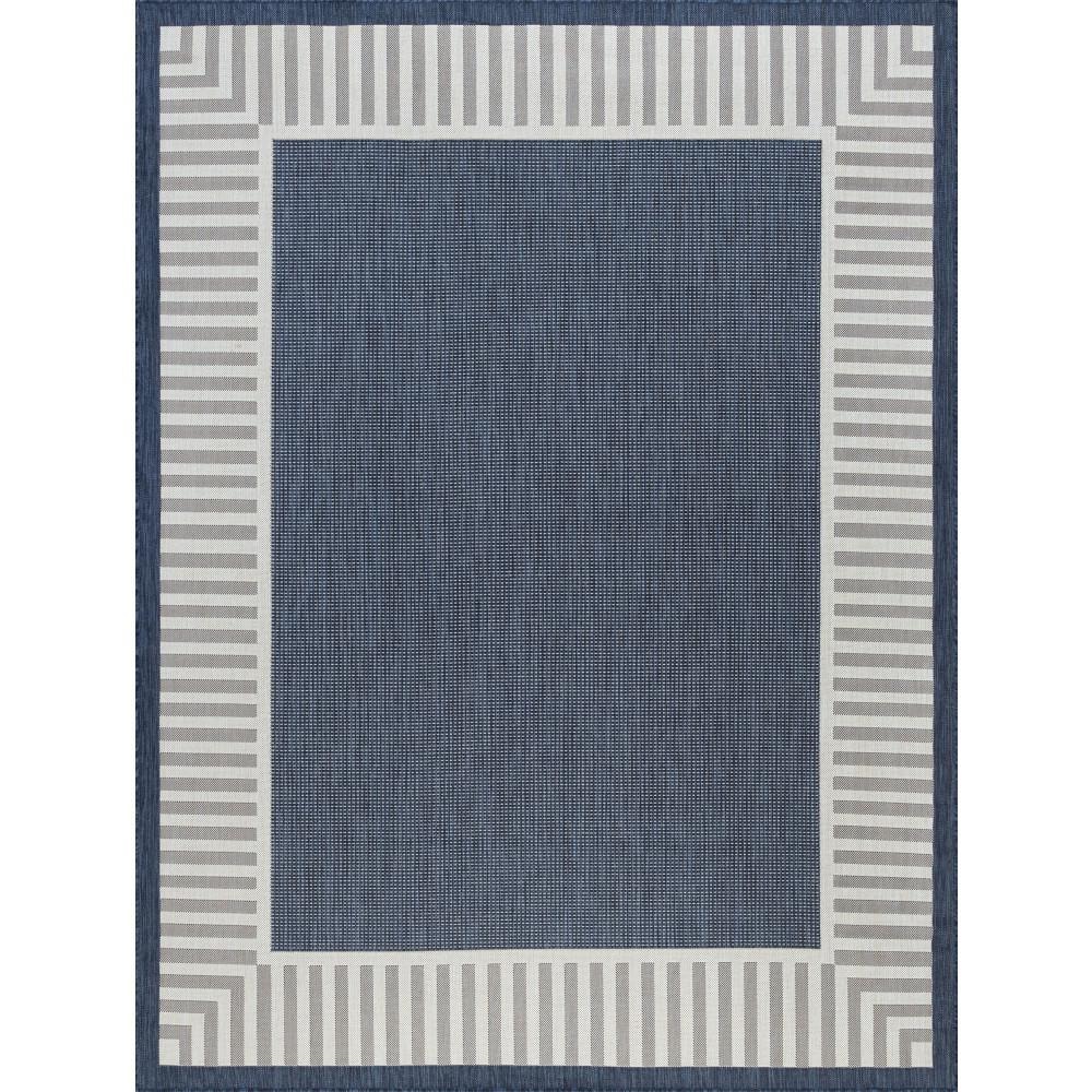 Tayse Rugs Eco Navy 4 ft. x 5 ft. 3 in. Outdoor Area Rug ECO1105 4x6 ...