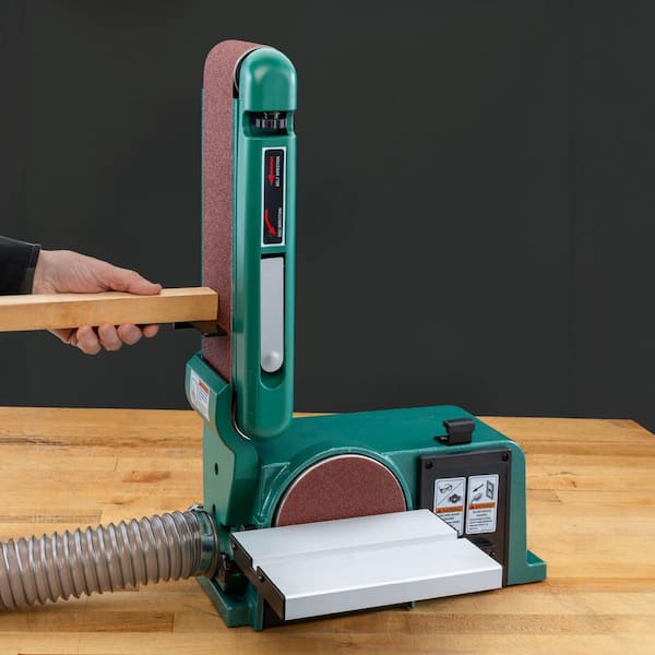 Grizzly Industrial 4 in. x 36 in. Horizontal Vertical Belt Sander with 6 in. Disc G0787 The Home Depot