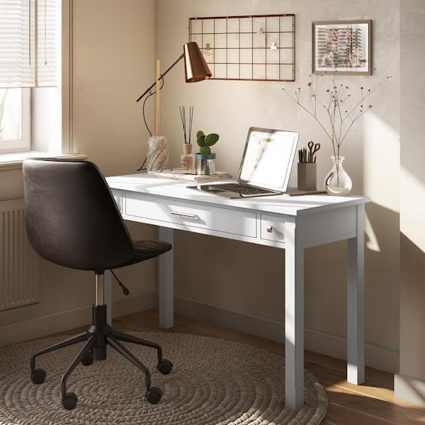 Simpli Home Avalon Office Desk Rich Tobacco Brown