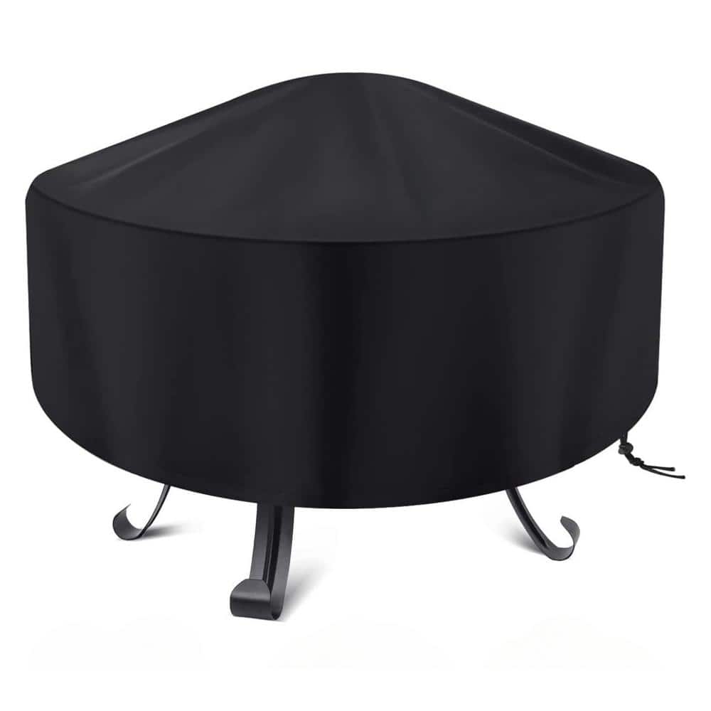 Fire Pit Cover Round for 22 in. to 34 in., Waterproof Outdoor Full Coverage