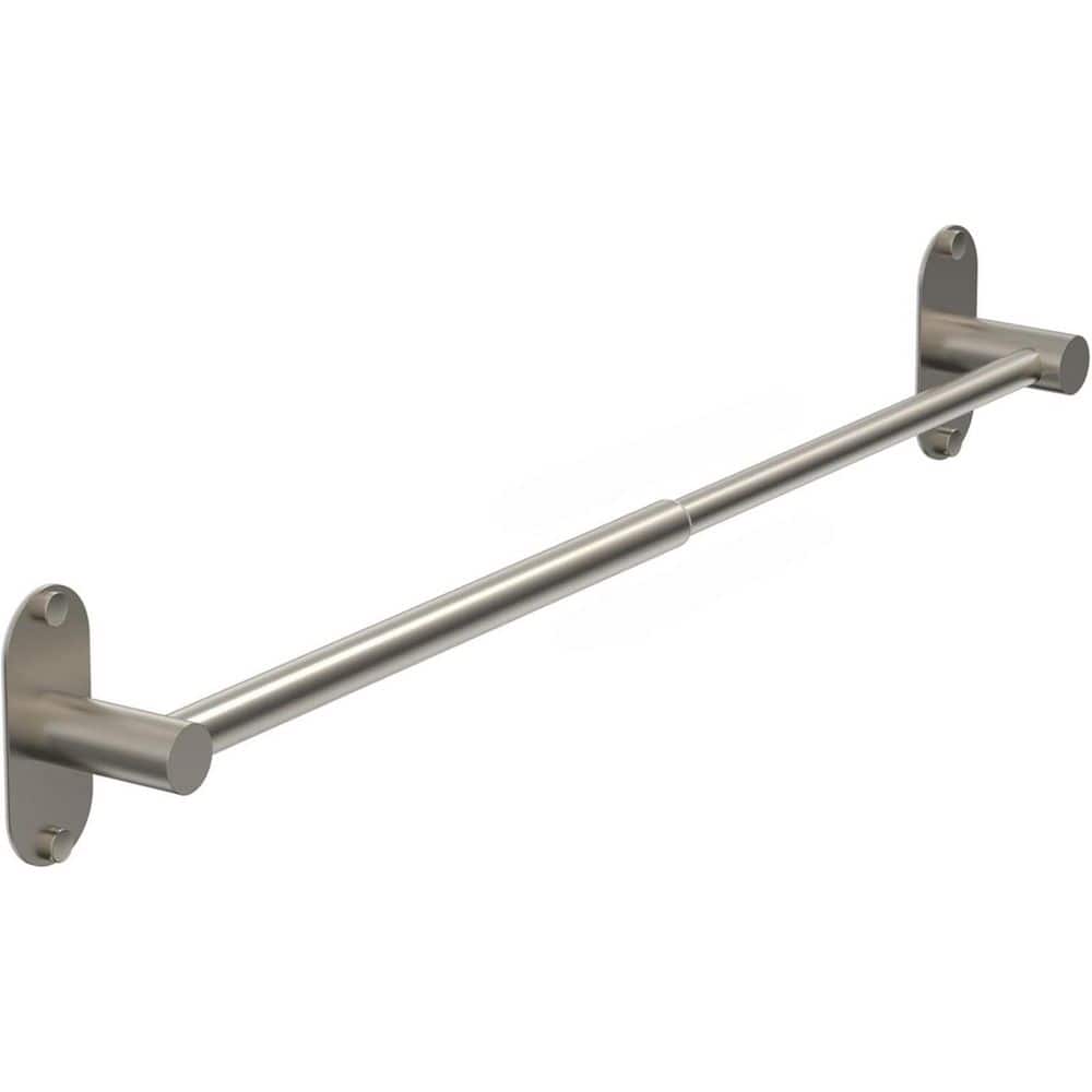 1-Pack Adjustable 14.4 in. to 25.2 in. Self-Adhesive Screw Mounted Towel Bar in Brushed Nickel price history on PriceWatchPro