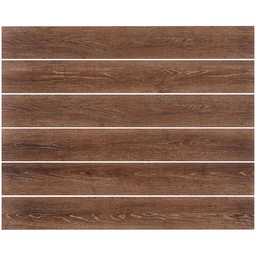Metro Oak Brown 6'' x 48'' Waterproof Vinyl Plank Flooring