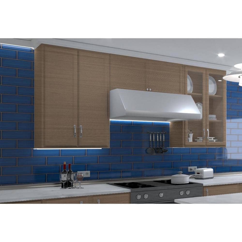 Divine Blue 4x12 Glossy Ceramic Subway Tile