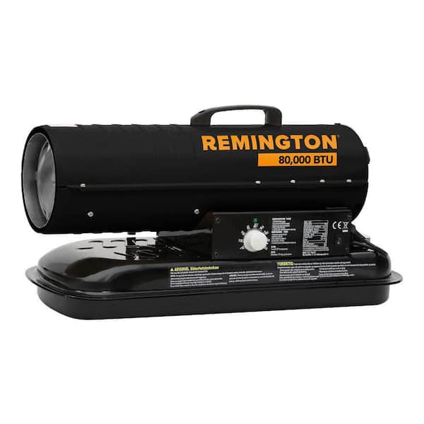 Remington 80,000 BTU Kerosene Forced Air Space Heater with Thermostat