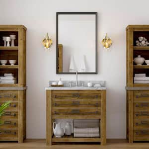 Modern Teardrop Bedroom Wall Light(s) 1-Light Brass Wall Sconce Lighting Bathroom Wall Light(s) with Clear Glass Shade